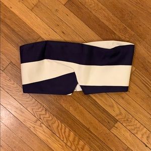 Striped Nicholas crop top